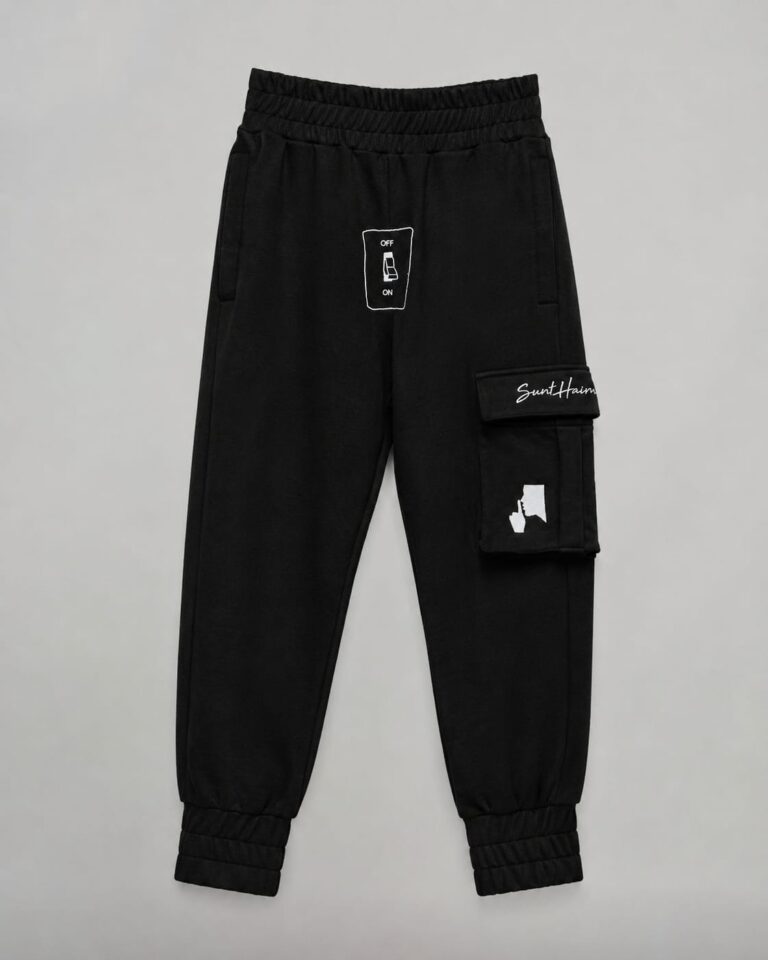 1--CONECTION PANTS negru