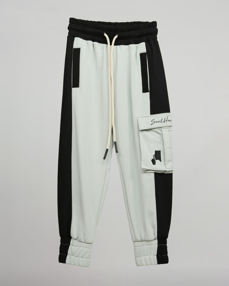 1--DIVIDED MIST PANTS noir
