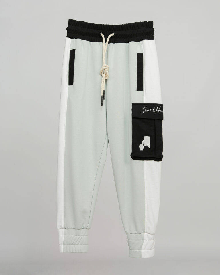 1--DIVIDED MIST PANTS white