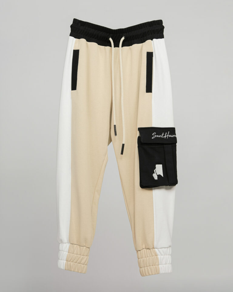 1--DIVIDED STONE PANTS--white