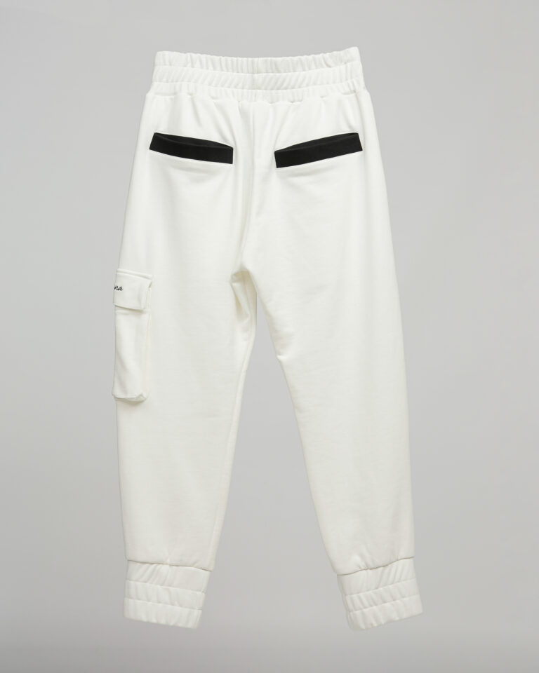 2--CONECTION PANTS off white
