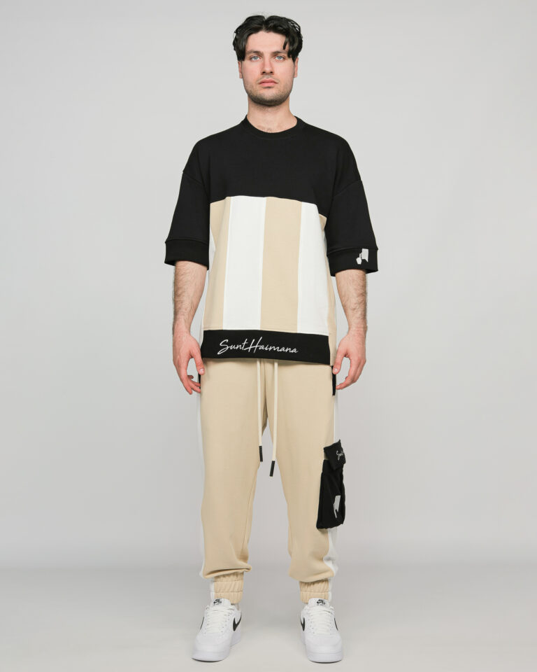 3--DIVIDED STONE PANTS--white
