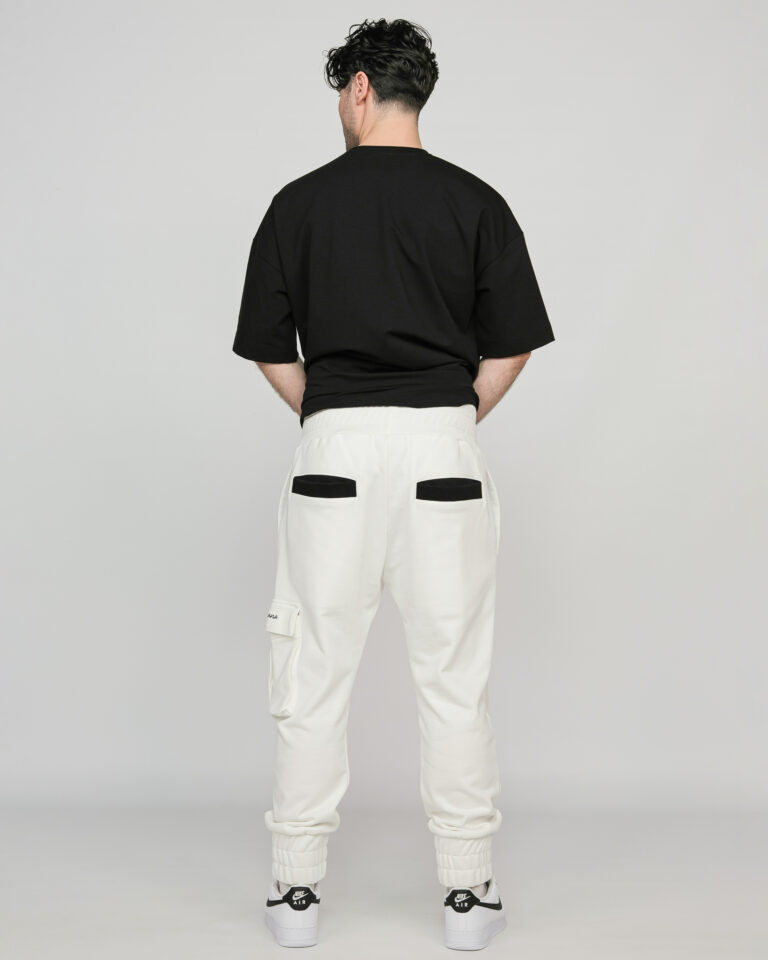 4--CONECTION PANTS off white