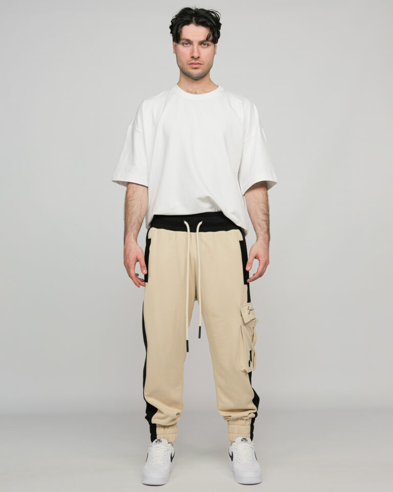 5--DIVIDED Stone pants noir