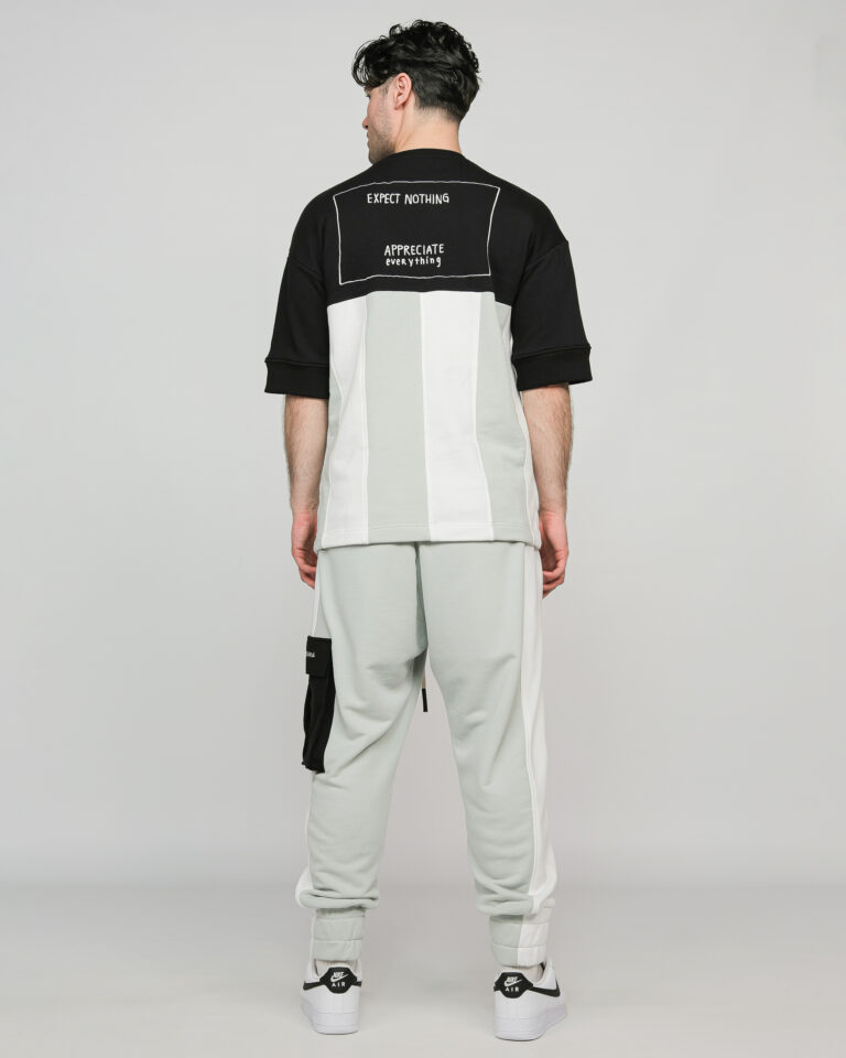 7--DIVIDED MIST PANTS white